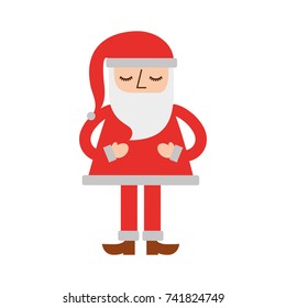 christmas santa claus standing character