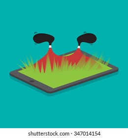 Christmas : Santa Claus in Tablet