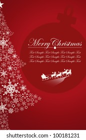 Christmas Santa Claus and tree