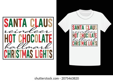 Christmas, Santa Claus, Santa, Christmas T-Shirt Design