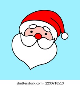Christmas with santa claus vector
