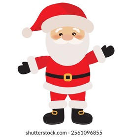 Christmas Santa Claus   vector cartoon illustration