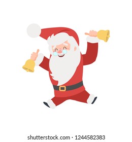 christmas Santa Claus. vector illustration. Merry christmas design elements. xmas background. Vector personage