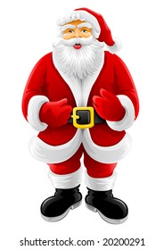 Christmas Santa Claus vector illustration isolated on white background