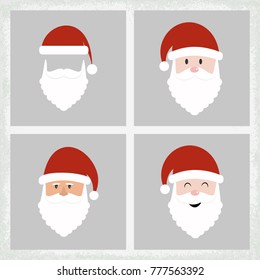 Christmas santa clause icons sets