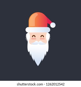 Christmas Santa Clause, Noel Father Icon isolated on white
