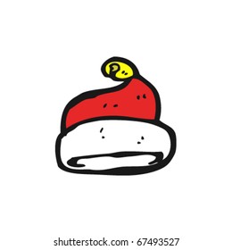 christmas santa hat cartoon