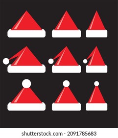 Christmas Santa Hat in vector