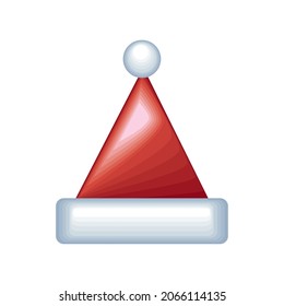 christmas santa hat vector icon