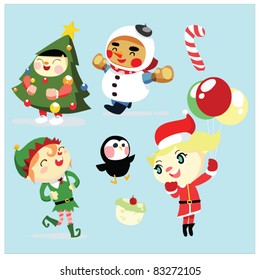 christmas santa kids