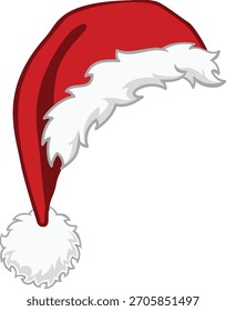 Navidades Santa Red Hat Vector y elemento de ilustración