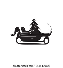 Christmas Santa Sled - Ink for Printing