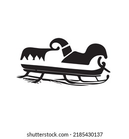 Christmas Santa Sled - Ink for Printing