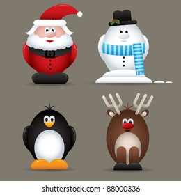 7,699 Christmas Father And Reindeer Images, Stock Photos & Vectors 