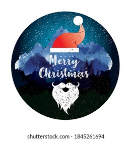 Christmas santa T Shirt Design with vector