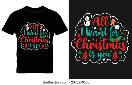 christmas, santa, t shirt design 2021