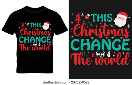christmas, santa, t shirt design 2021