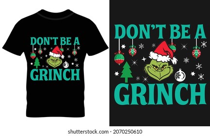 Weihnachten, Santa, T-Shirt-Design 2021