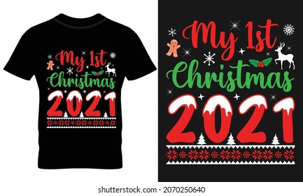 christmas, santa, t shirt design 2021