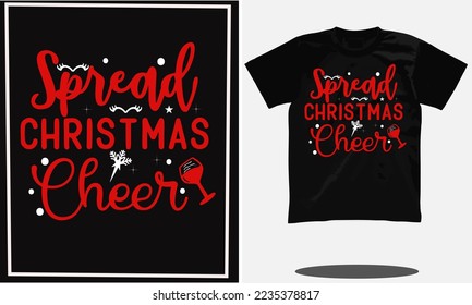 Christmas santa t shirt design or Christmas typography design. lettering quotes design for Christmas