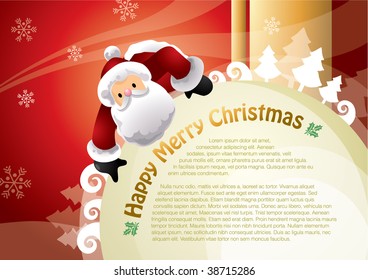 christmas santa template design