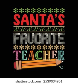 Christmas Santa T-shirt Design Vector