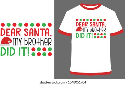 Christmas Santa t-shirts - Vintage Vector graphic typographic design for poster, label, badge, logo, icon & t-shirt