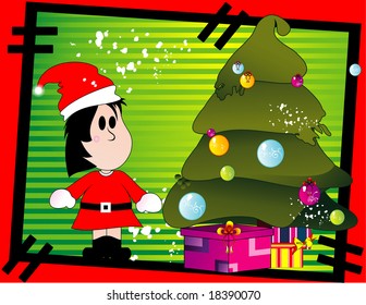 christmas santa vector illustration