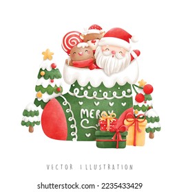 Christmas Santa, Christmas vector illustration