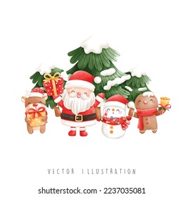 Christmas Santa, Christmas vector illustration