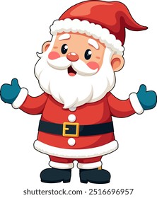 Christmas Santa vector illustration Christmas vector, Santa vector,