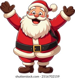 Christmas Santa vector illustration Christmas vector, Santa vector,