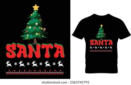 christmas, santa, yougle, best t shirt design, merry christmas t shirt design.