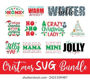 Christmas Saying, Christmas T-shirt Bundle, Funny Christmas Quotes, Merry Christmas Bundle, Holiday Saying, New Year Quotes, Winter Quotes, Cut File for Cricut