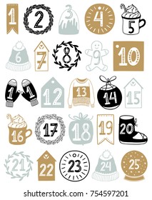 Christmas Scandinavian Advent calendar 