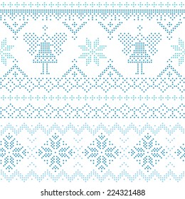 Christmas Scandinavian Card - for invitation, wallpaper, background - in vectorvector