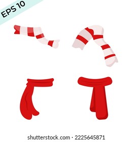 Christmas Scarf Collection. vector eps 10. easy to edit
