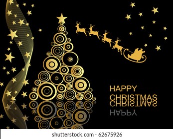 christmas scene - christmas card - vector
