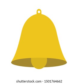 Christmas or school bell. Symbol of knowledge