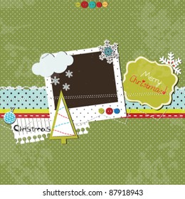 Christmas scrap template