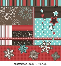 Christmas Scrapbook Elements, Vector