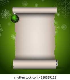 Christmas scroll