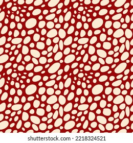  Christmas seamless abstract pattern - chaotic spots by hand