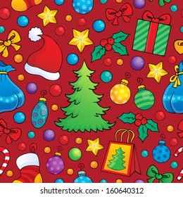 Christmas seamless background 1 - eps10 vector illustration.