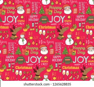 Christmas seamless background