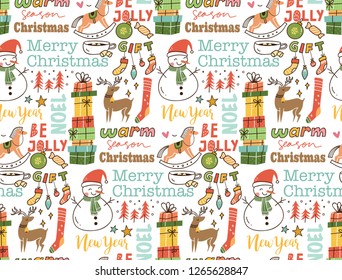 Christmas seamless background
