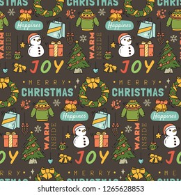 Christmas seamless background