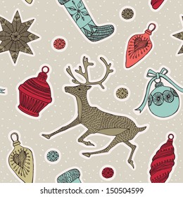 Christmas seamless background