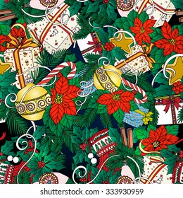 Christmas seamless background
