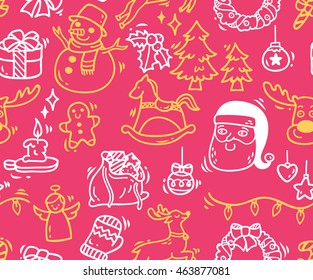 Christmas seamless background